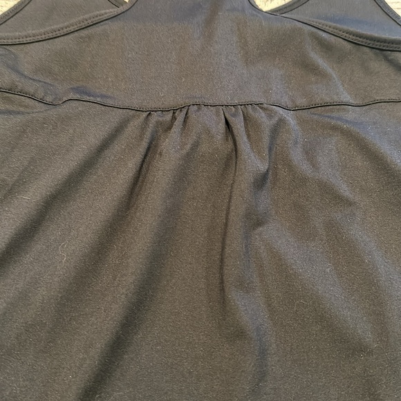 Women’s Athleta black racerback tank top approx size L see measurements - Picture 11 of 12